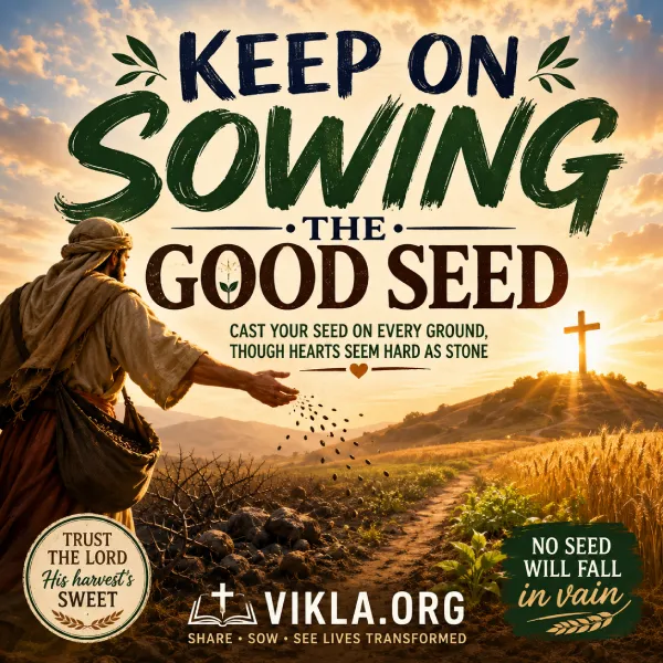Keep On Sowing the Good Seed